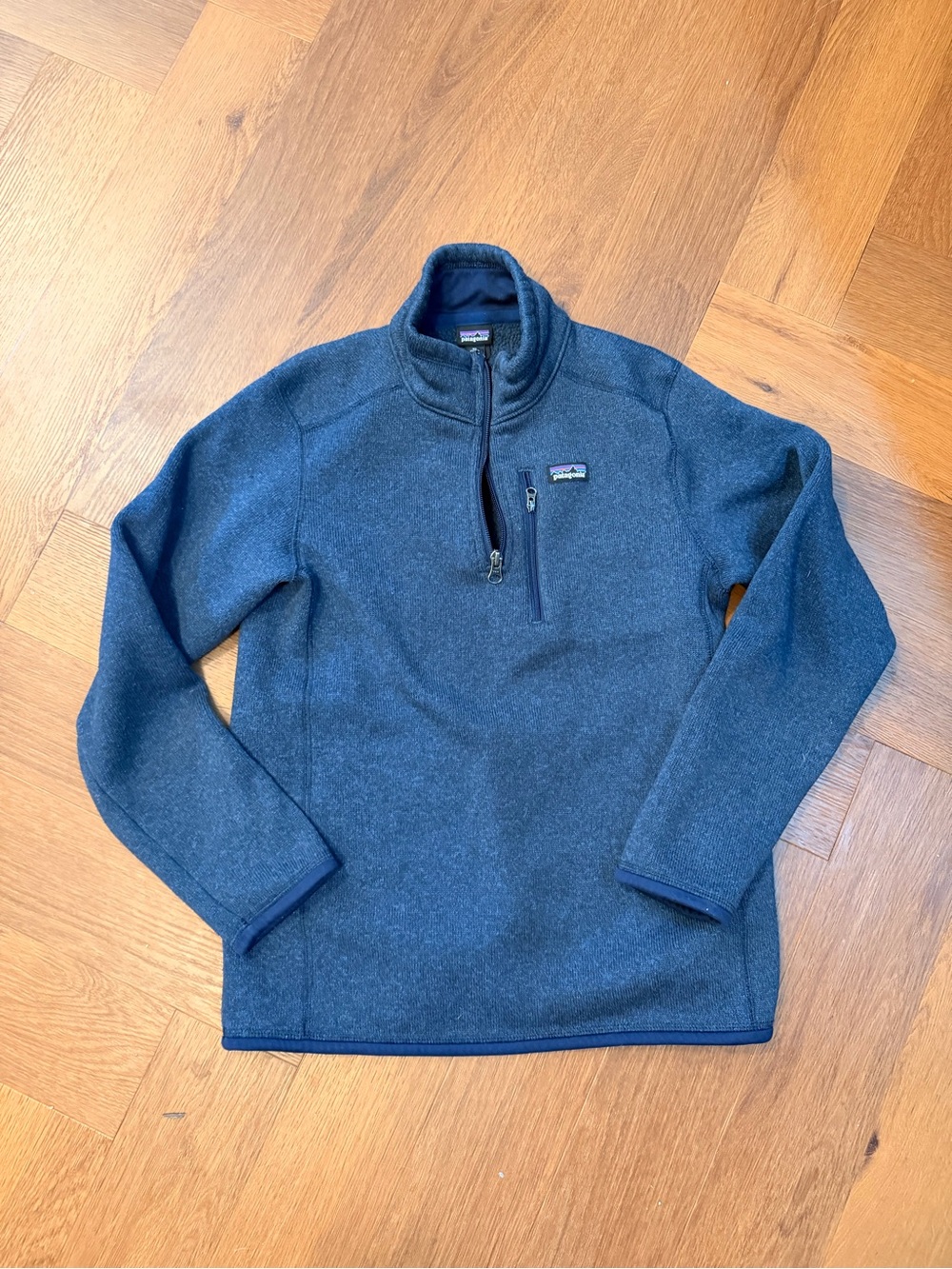 Patagonia Better Sweater Quarter Zip Fleece Navy Blue Size XL